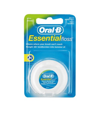 نخ دندان نعنایی اسنشیال اورال بي|Oral B